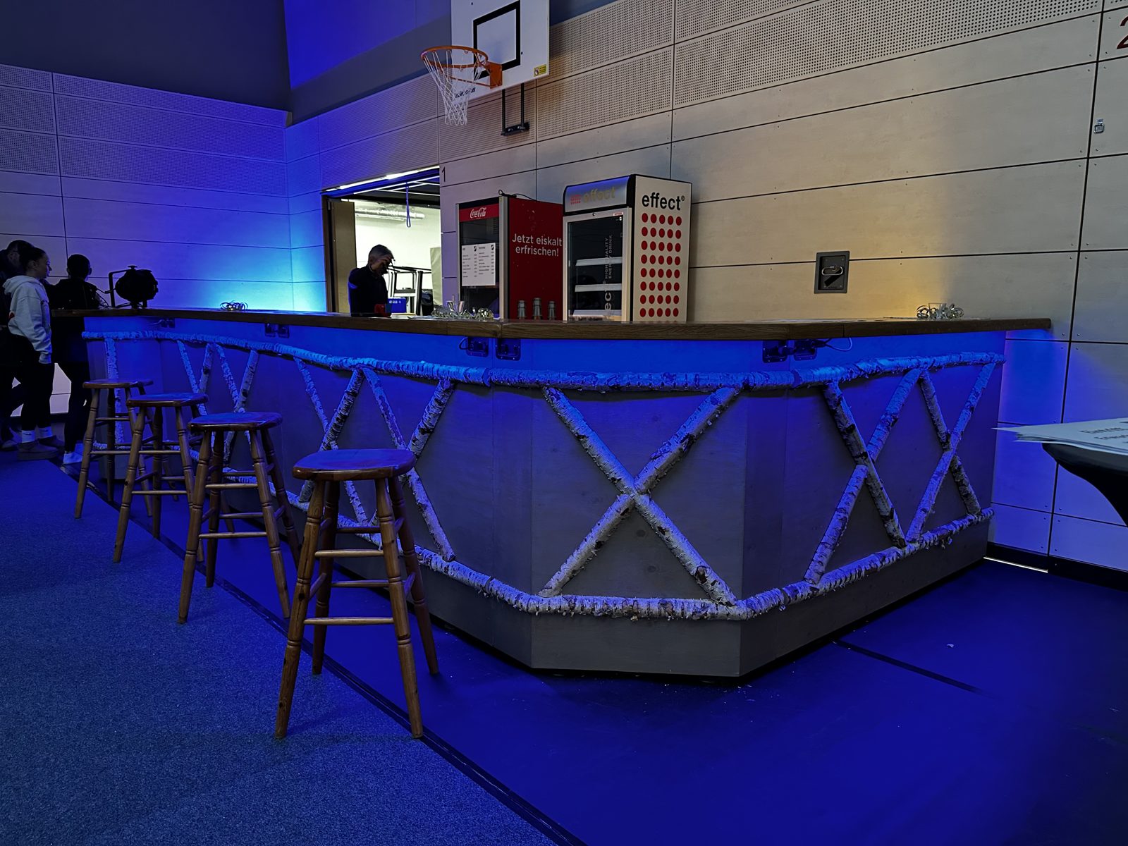 Event-Bar in einer Halle